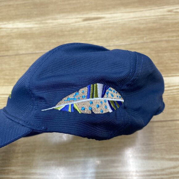 Men's Fishing Hat Sail Rowing Cap Blue Adjustable Embroidered Logo - Picture 6 of 6